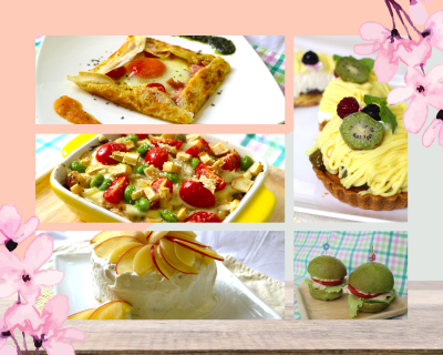 Soft Orange Wedding Photo Collage